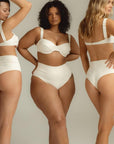 Montce - Cream Rib Bustier Bikini Top -