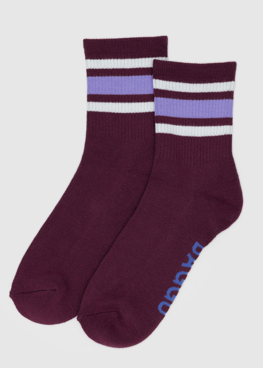 Baggu - Ribbed Sock - Mahogany Stripe -