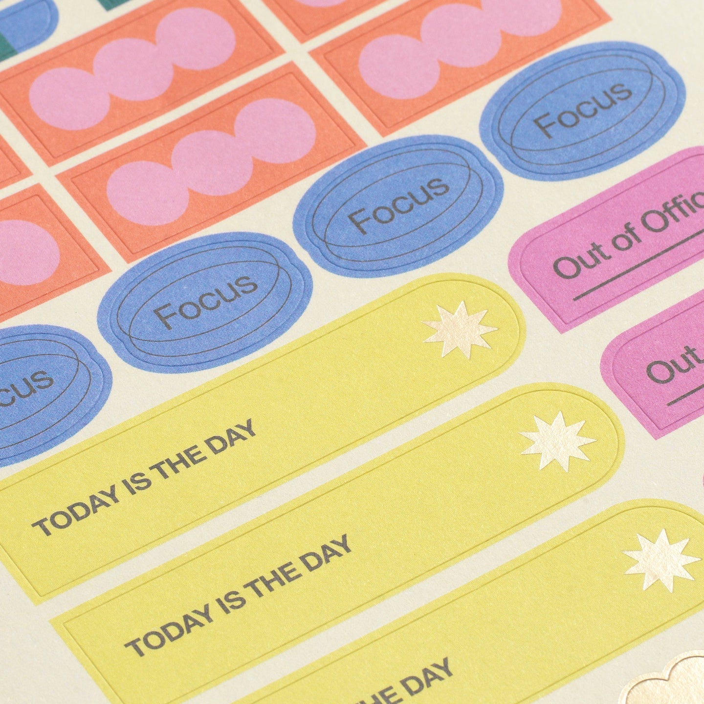 Papier - Productivity Stickers - Gold -