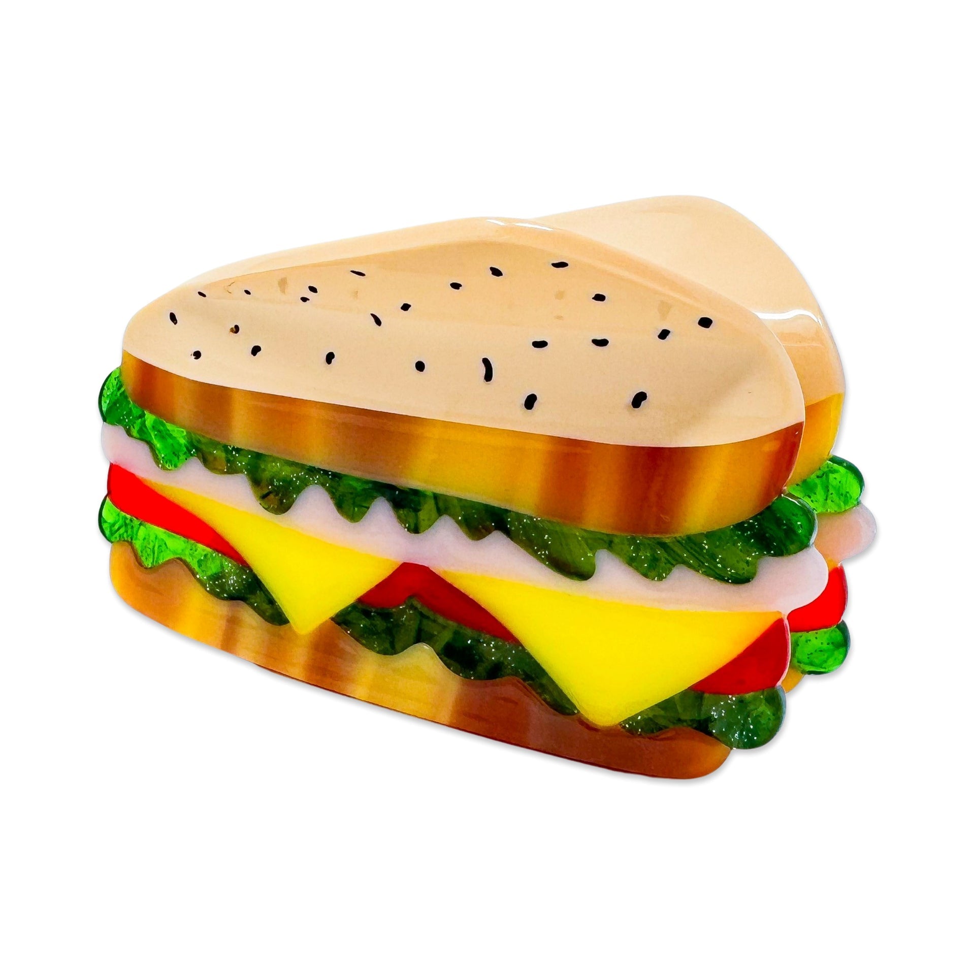 Jenny Lemons - Large Deli Sandwich Hair Claw Clip -