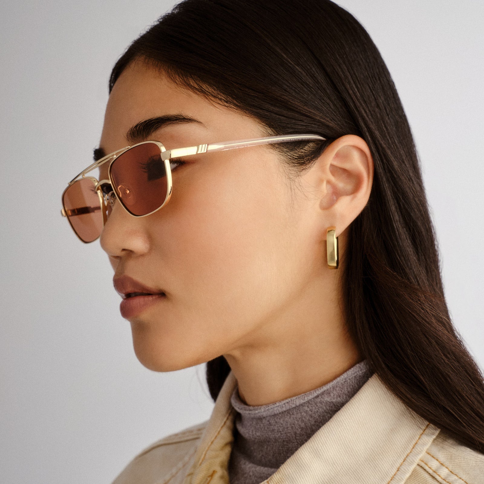 Le Specs - Le Mimi Sunglasses - Gold Cinnamon Tint -