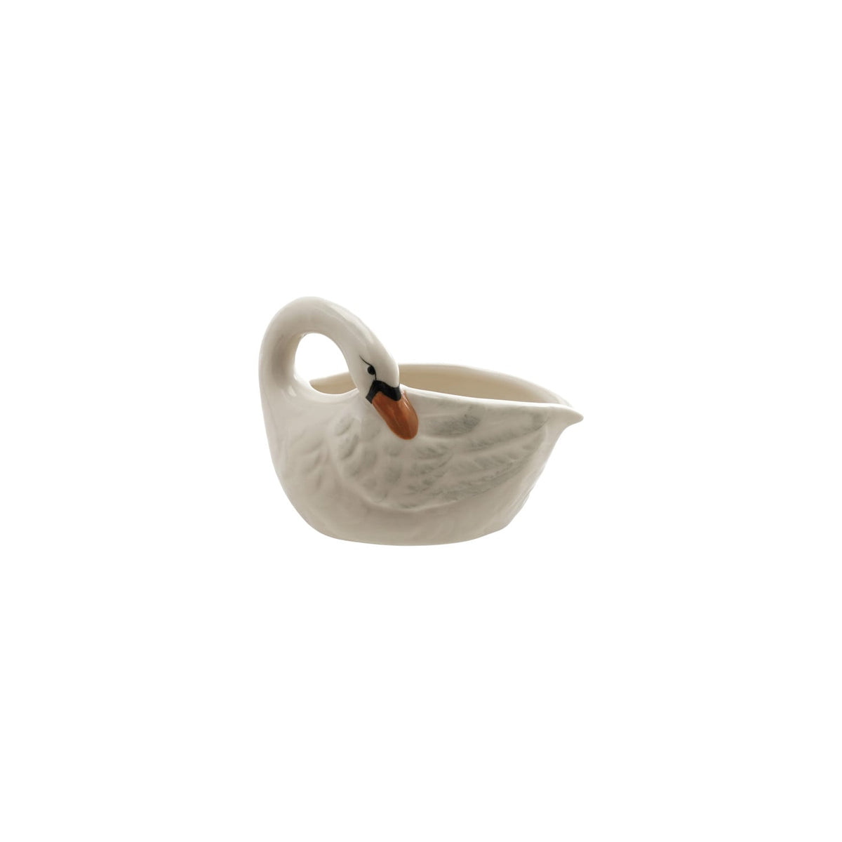 Stoneware Swan Creamer Dish
