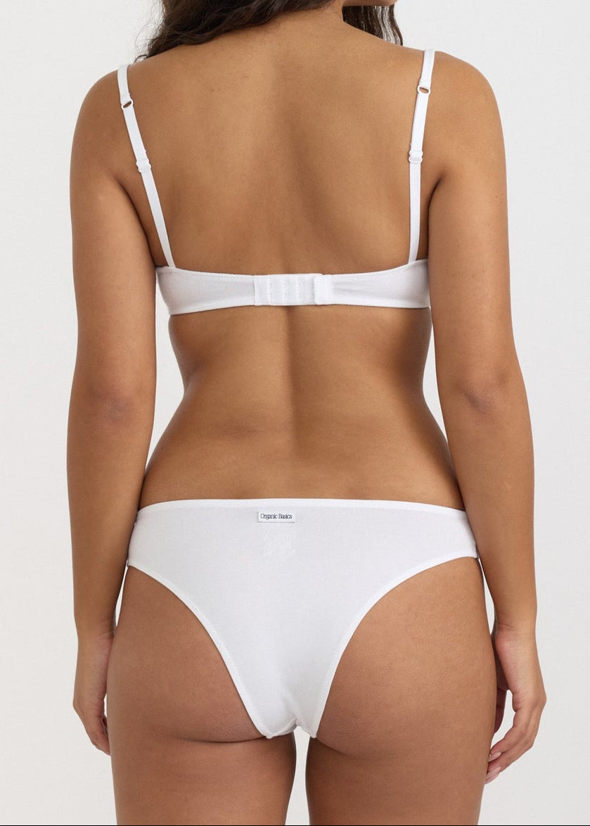 Organic Basics - Core Icon Brazilian Briefs - White -