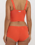 Organic Basics - Core Icon Shorty - Vibrant Red -