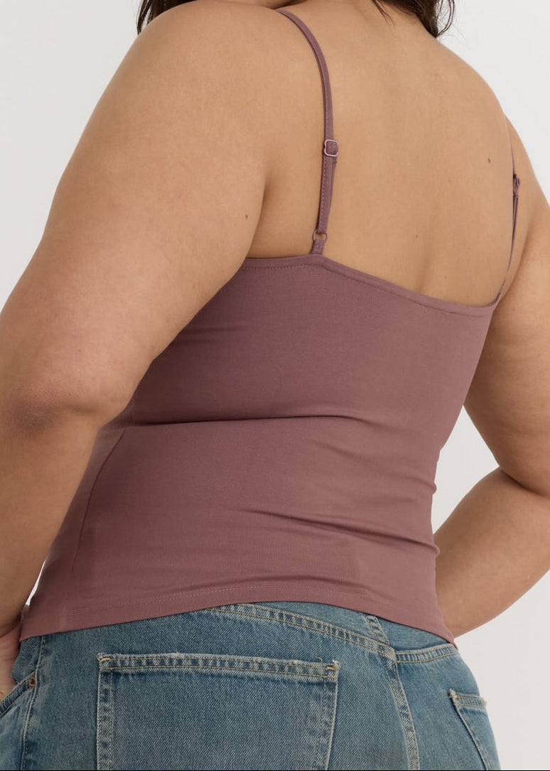 Organic Basics - Core Cami - Rose Wood -