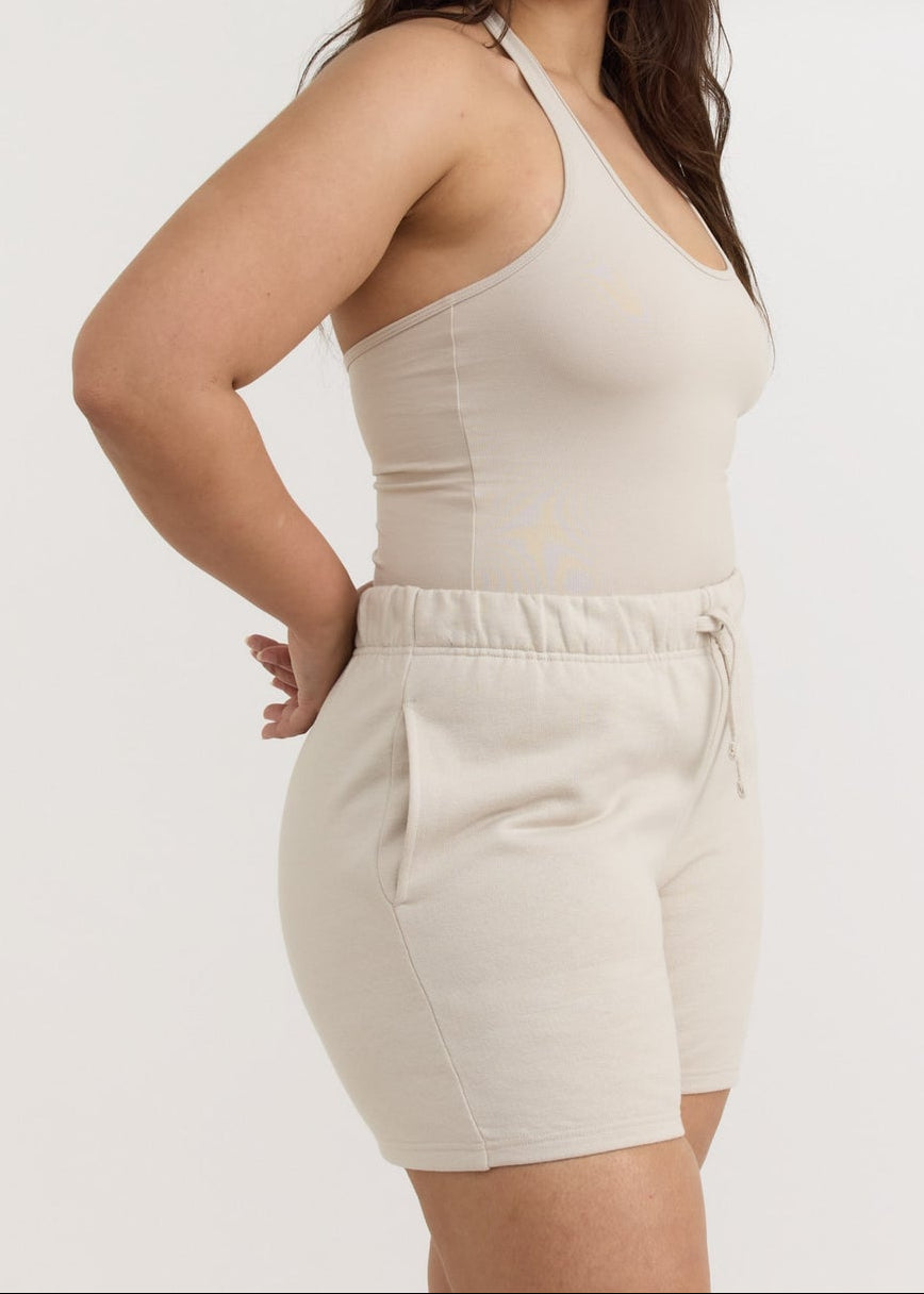 Organic Basics - Core Halter Top - Sandstone -