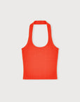 Organic Basics - Core Halter Top - Vibrant Red -