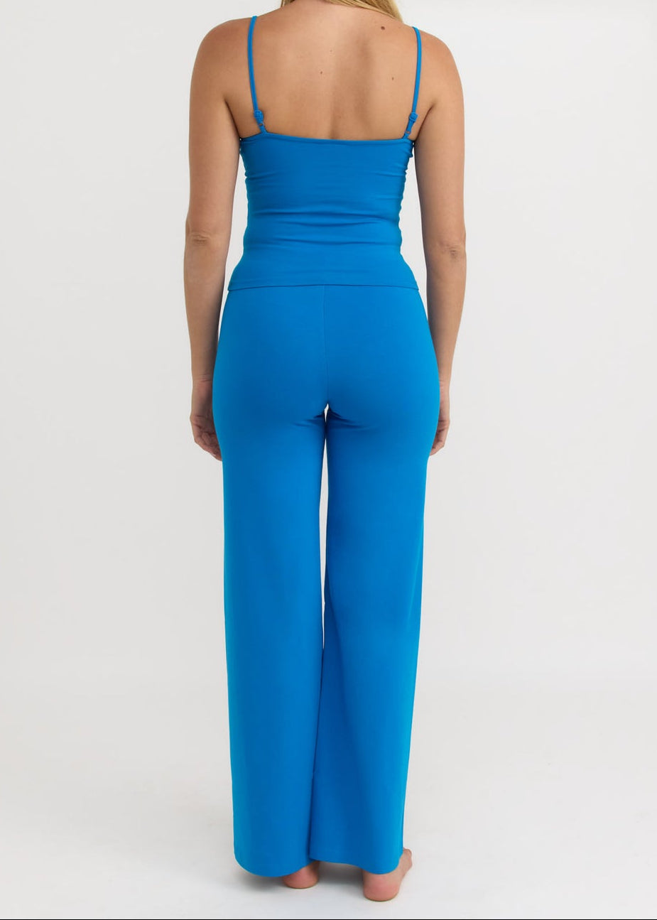 Organic Basics - Core Straight Leg Pants - Azure Blue -
