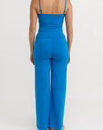 Organic Basics - Core Straight Leg Pants - Azure Blue -