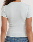 Organic Basics - Core Rib Tee - Dewdrop -