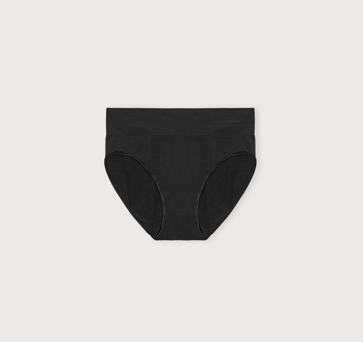 Organic Basics - Smooth Hi-Leg Briefs 5-Pack - Black -