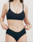Organic Basics - Naked Rib Bralette - Black -