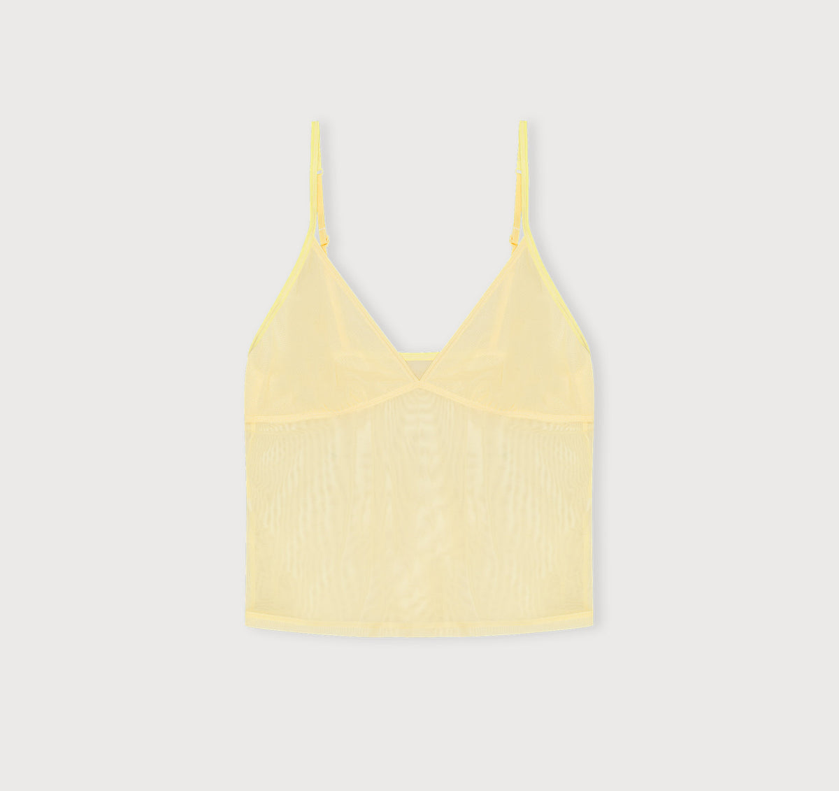 Organic Basics - Mesh Cami - Light Lemon -