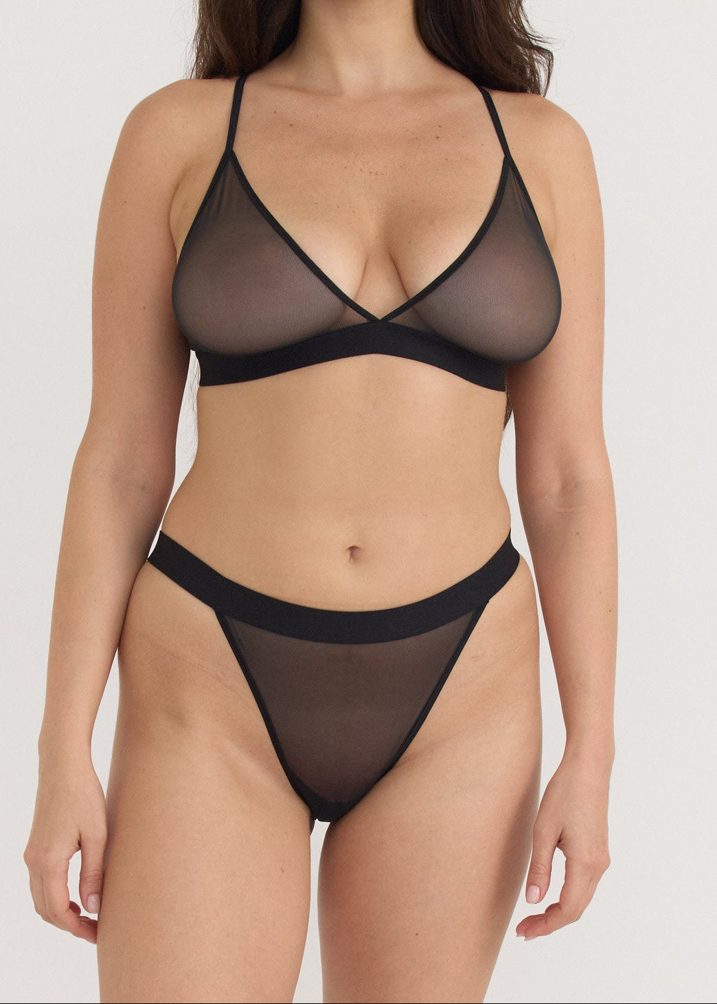Organic Basics - Mesh Tanga Briefs - Black -