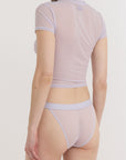 Organic Basics - Mesh Tee - Soft Lilac -