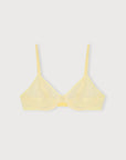 Organic Basics - Mesh Unlined Demi Bra - Light Lemon -