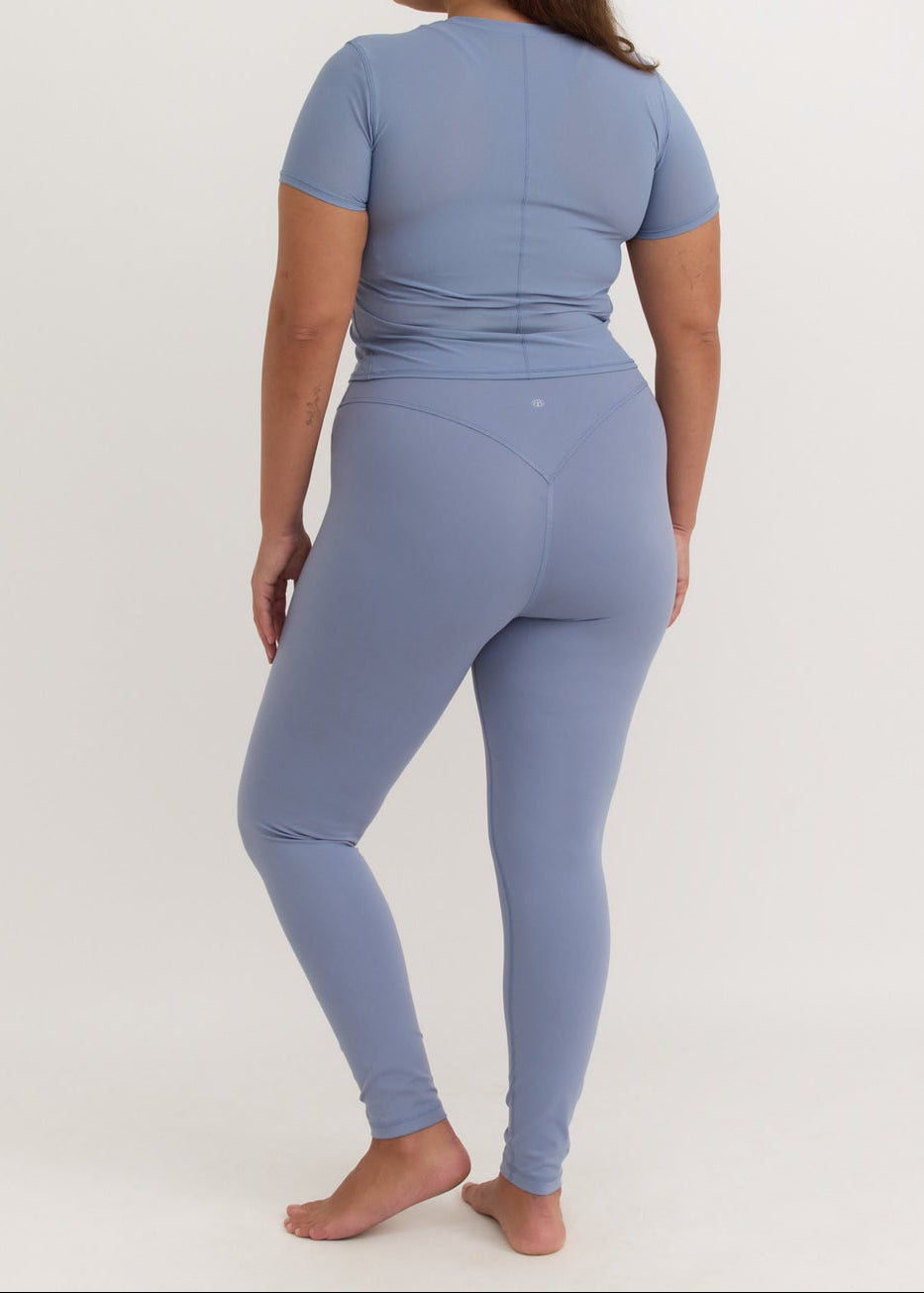 Organic Basics - Active Leggings - Misty Blue -