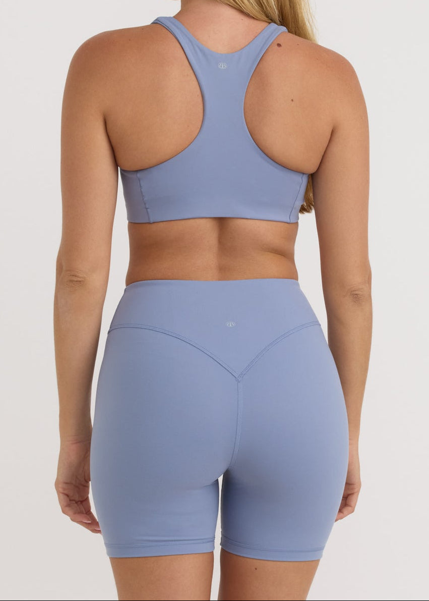 Organic Basics - Active Racer Back Bra - Misty Blue -
