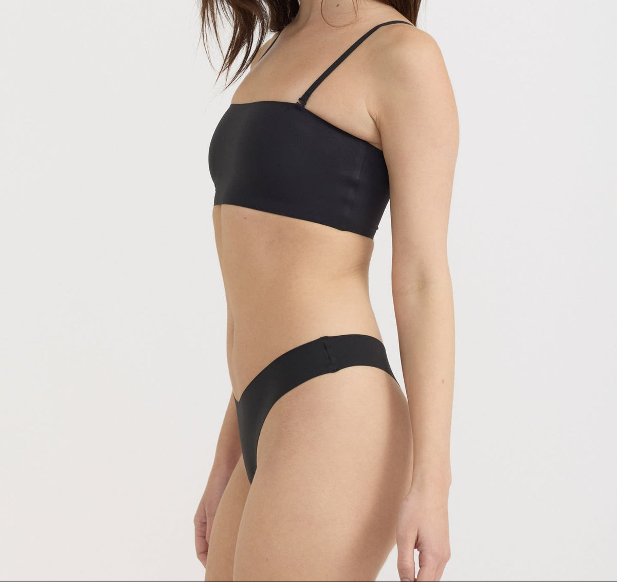 Organic Basics - Bare Thong - Black -