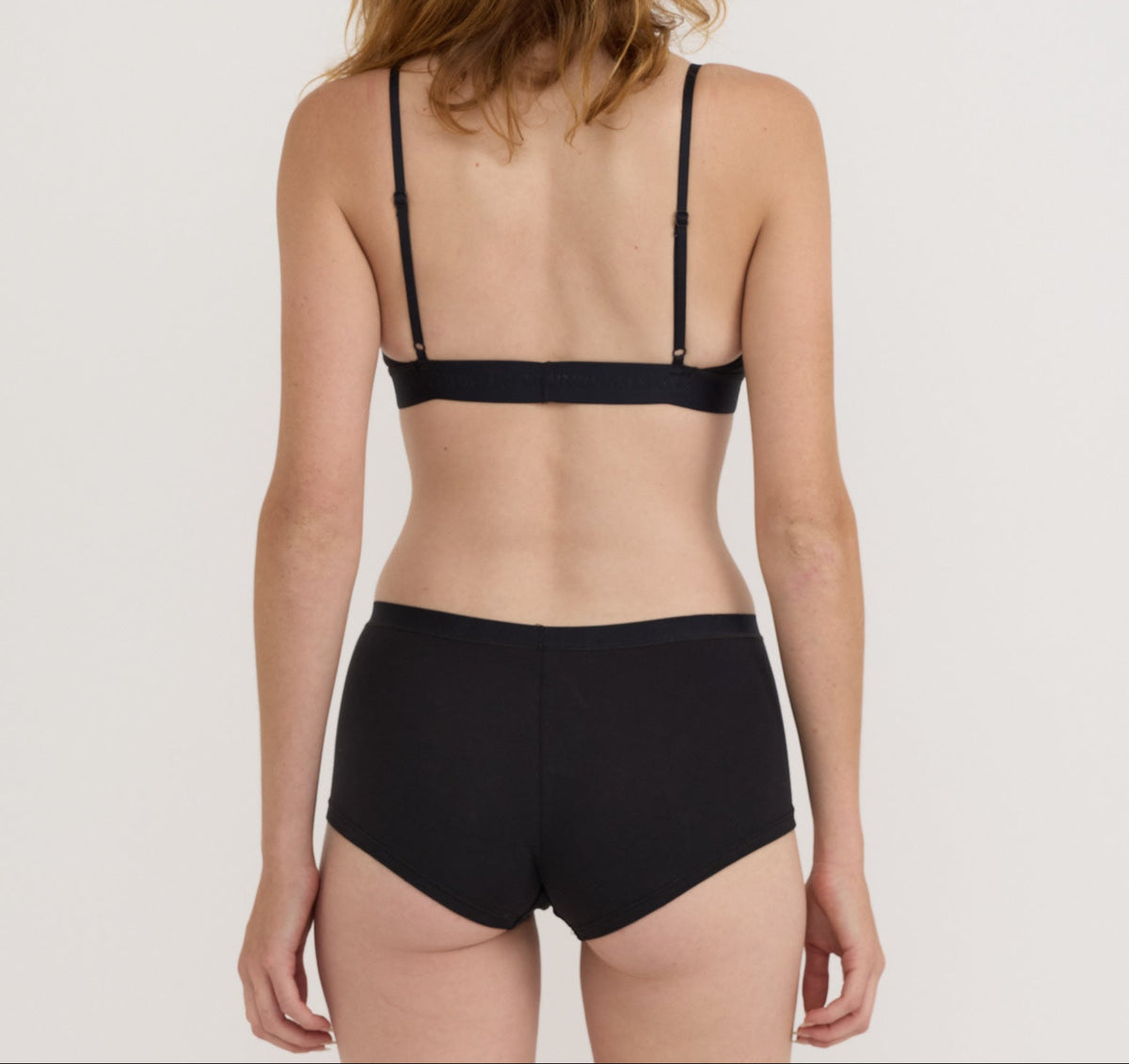 Organic Basics - Core Open Back Scoop Bralette - Black -