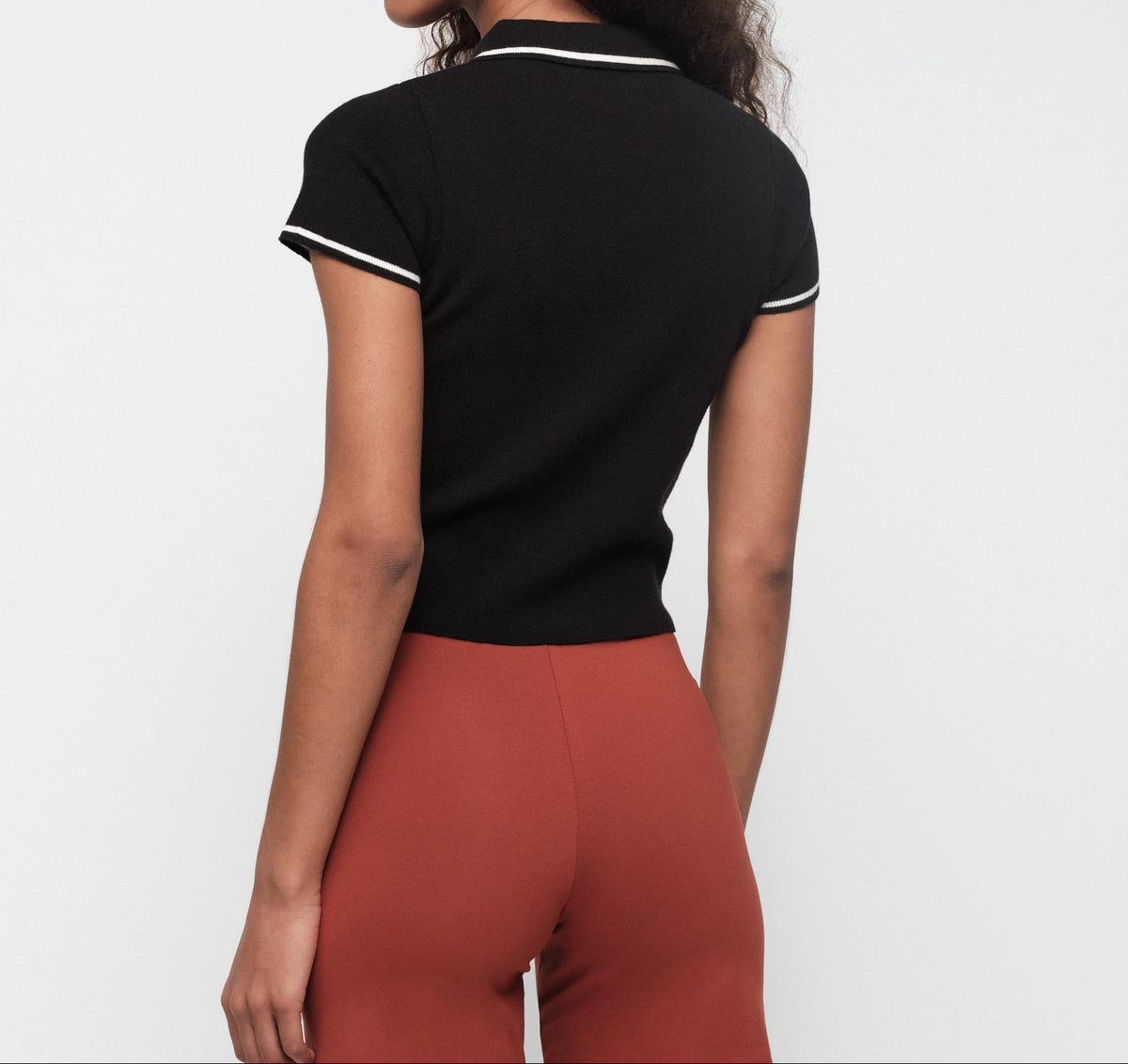 Organic Basics - Soft Knit Polo - Black -
