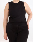 Organic Basics - Soft Knit Straight Leg Pants - Black -
