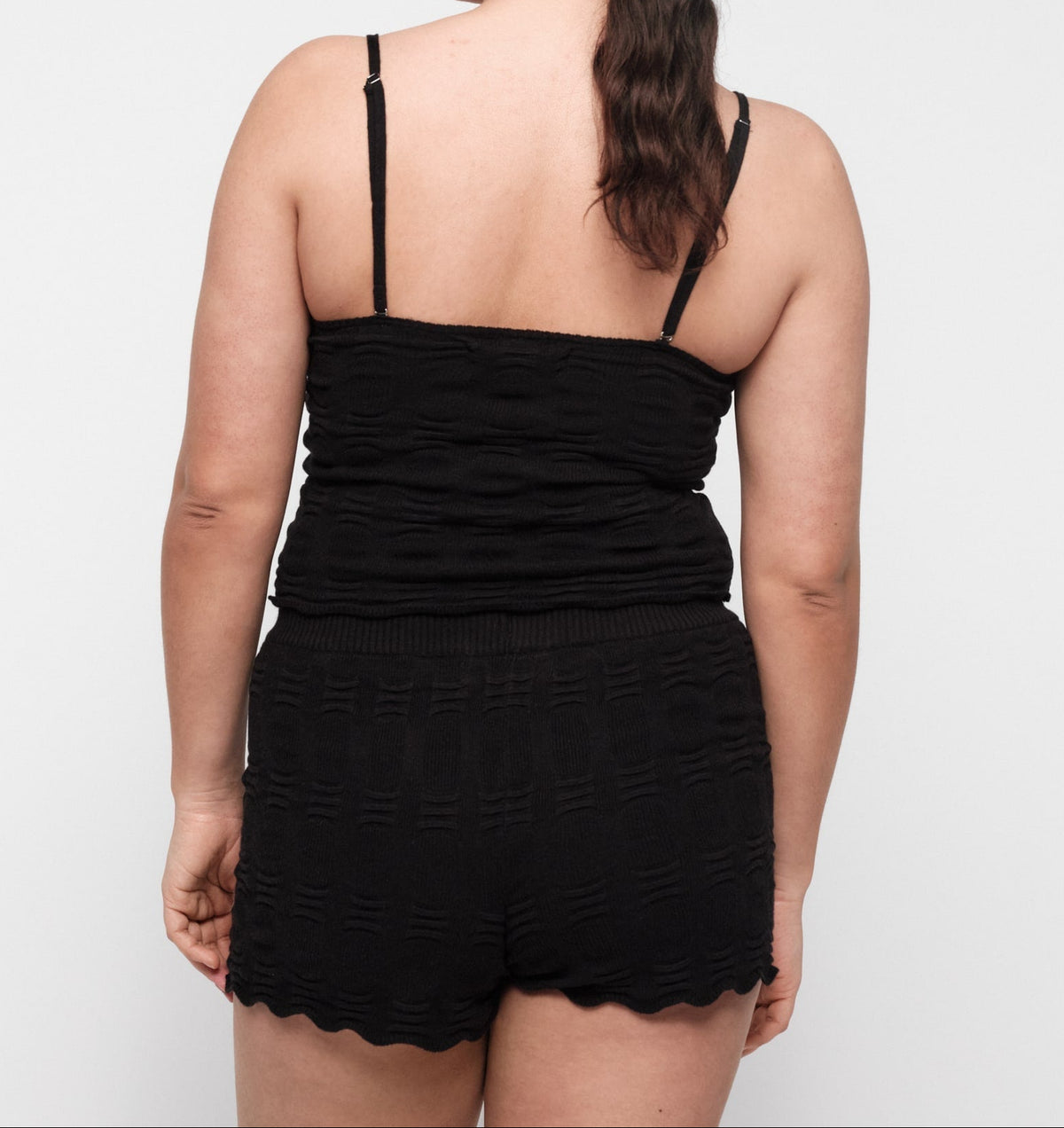 Organic Basics - Soft Knit Textured Cami - Black -