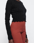 Organic Basics - Soft Knit Textured Cardigan - Black -