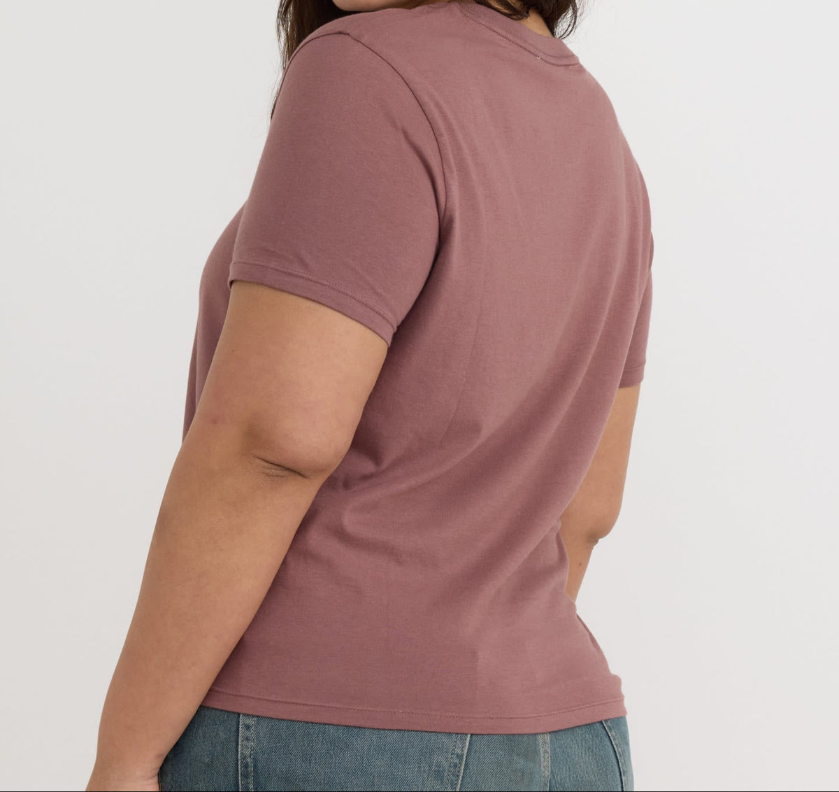 Organic Basics - True Regular Tee - Rose Wood -