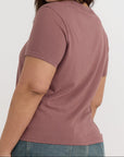 Organic Basics - True Regular Tee - Rose Wood -