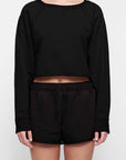 Organic Basics - Weekend Vintage Crewneck - Vintage Black -