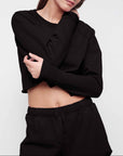 Organic Basics - Weekend Vintage Crewneck - Vintage Black -