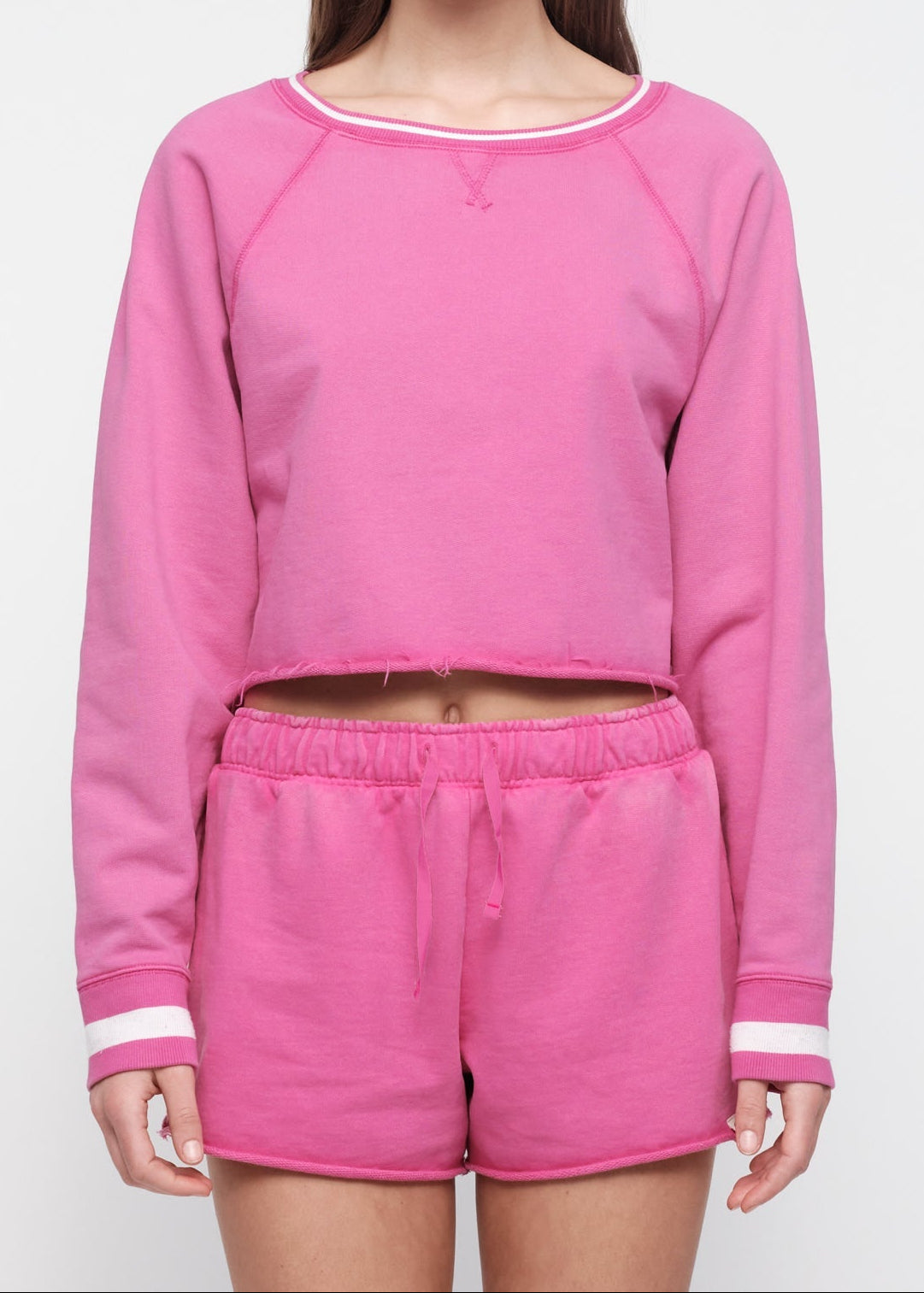 Organic Basics - Weekend Vintage Crewneck - Vintage Raspberry -