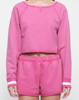 Organic Basics - Weekend Vintage Crewneck - Vintage Raspberry -