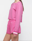 Organic Basics - Weekend Vintage Crewneck - Vintage Raspberry -