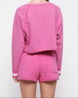 Organic Basics - Weekend Vintage Crewneck - Vintage Raspberry -