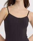 Organic Basics - Pointelle Bodysuit - Black -