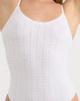 Organic Basics - Pointelle Bodysuit - White -