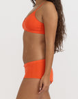 Organic Basics - Pointelle Bralette - Vibrant Red -