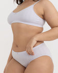 Organic Basics - Pointelle Hipster - Soft Lilac -