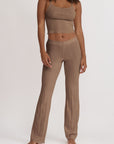 Organic Basics - Pointelle Top - Clay -