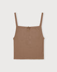Organic Basics - Pointelle Top - Clay -