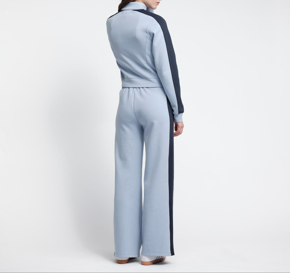 Organic Basics - Track Straight Leg Pants - Ocean Breeze -