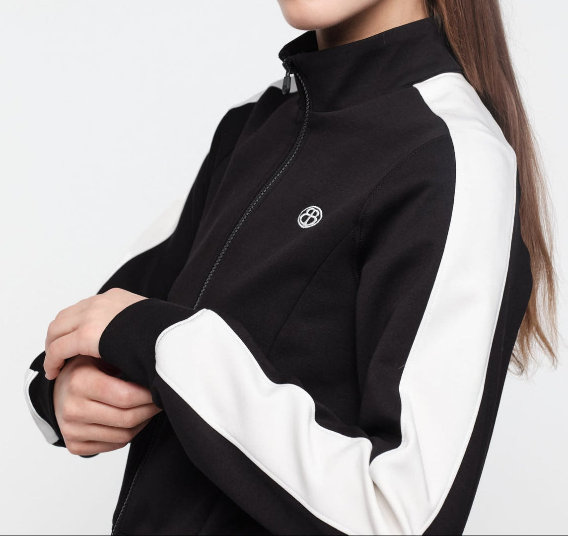 Organic Basics - Track Zip Up Jacket - Black -