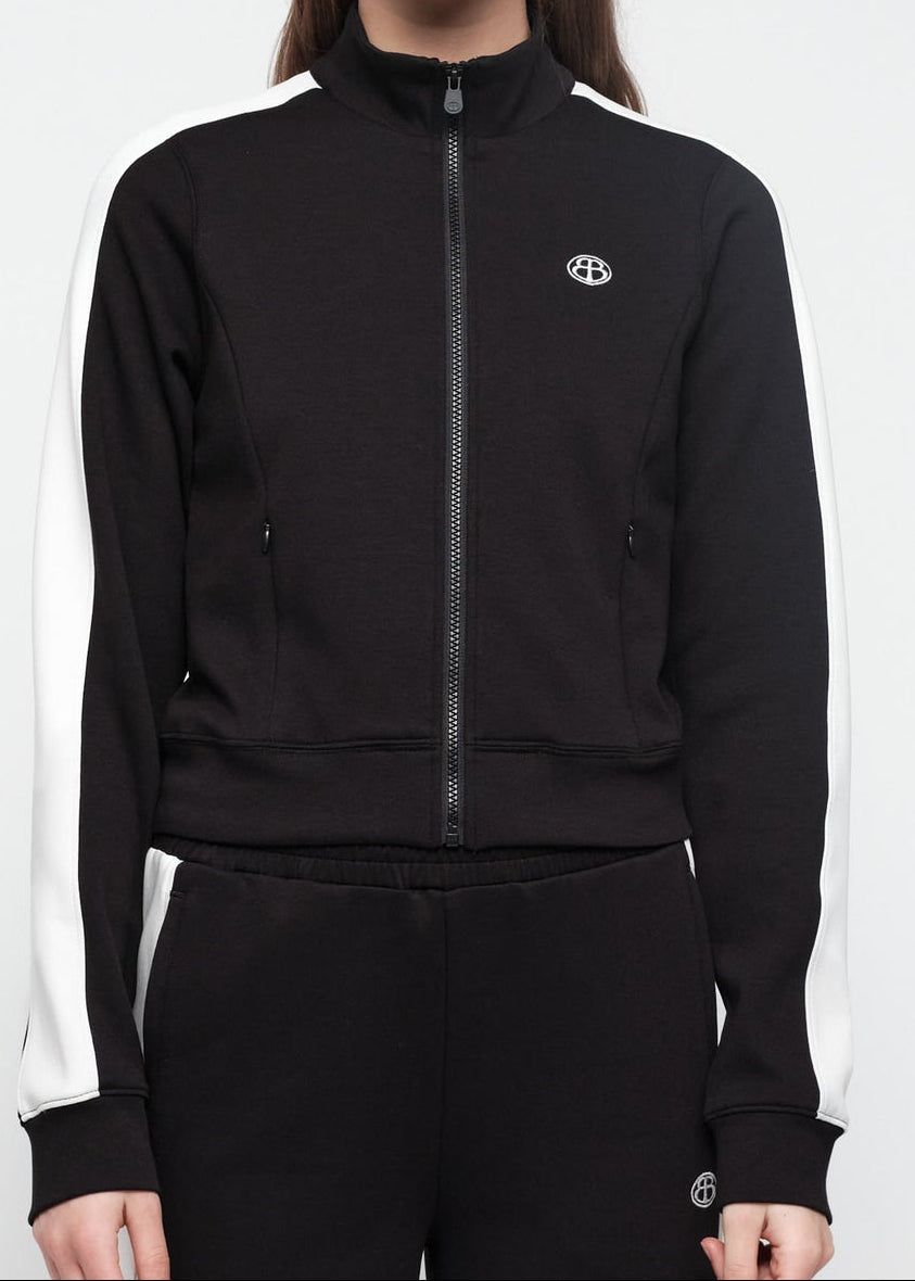 Organic Basics - Track Zip Up Jacket - Black -