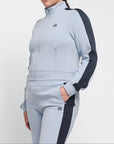 Organic Basics - Track Zip Up Jacket - Ocean Breeze -