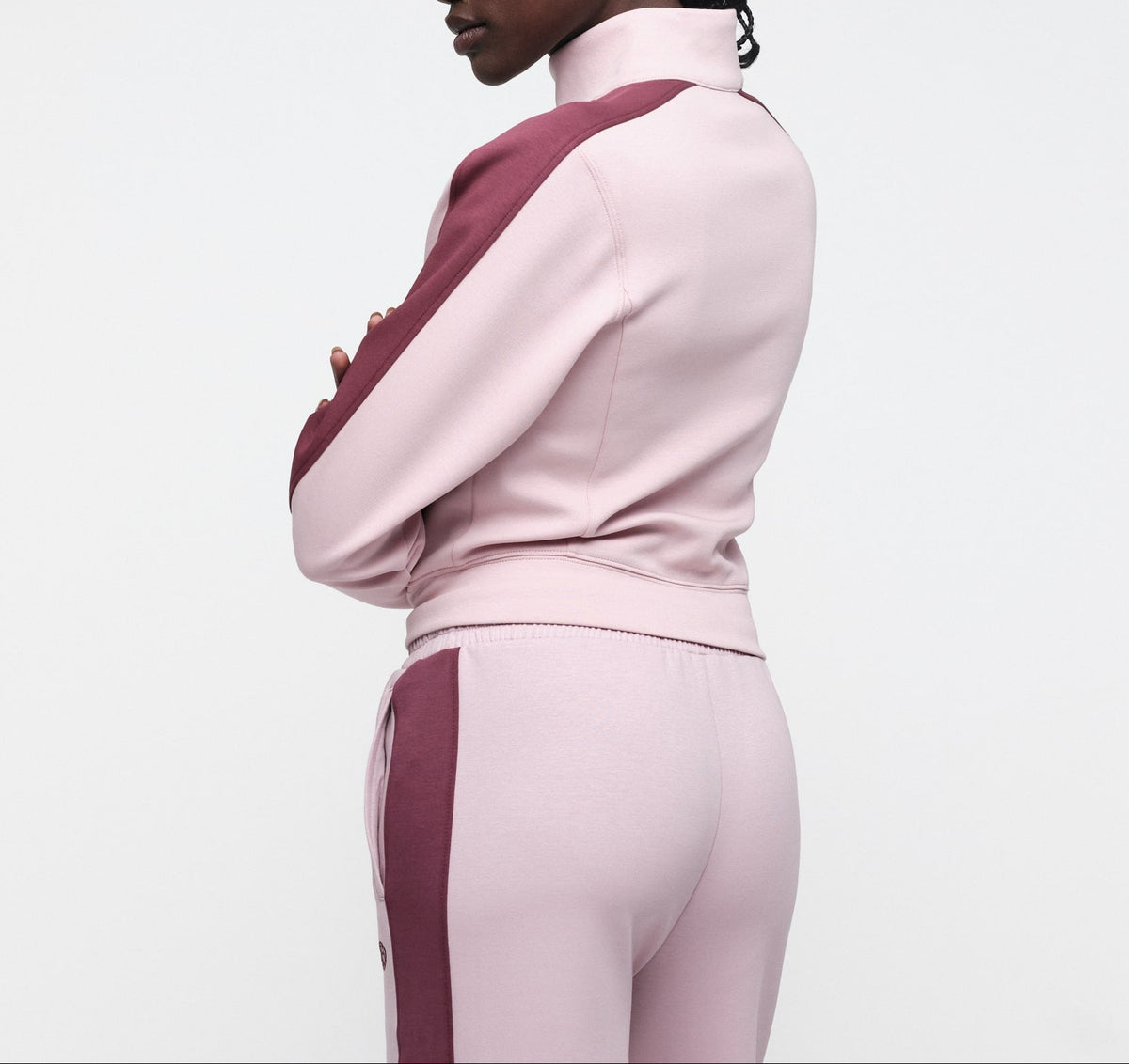 Organic Basics - Track Zip Up Jacket - Vintage Pink -