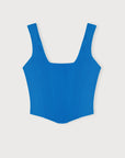Organic Basics - Flex Corset Top - Azure Blue -