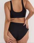 Organic Basics - Soft Touch Scoop Neck Bralette - Black -