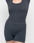 Organic Basics - Seamless Waffle Shorts - Thunder -